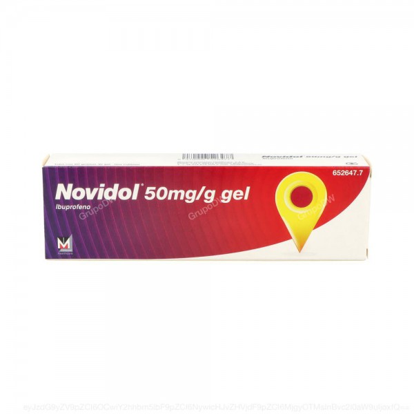 NOVIDOL 50 mg/g GEL, 1 tubo de 60 g