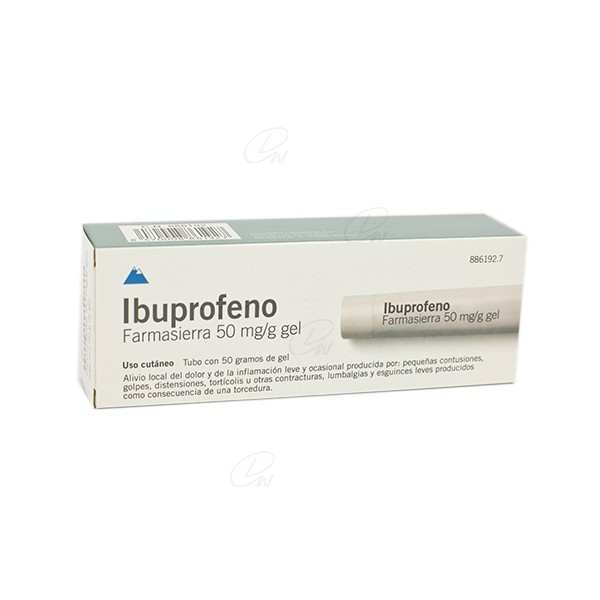 IBUPROFENO FARMASIERRA  50 mg/ g GEL,...